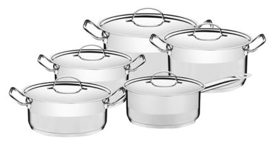 Set de Ollas Professional 10 piezas Acero Inoxidable Tramontina