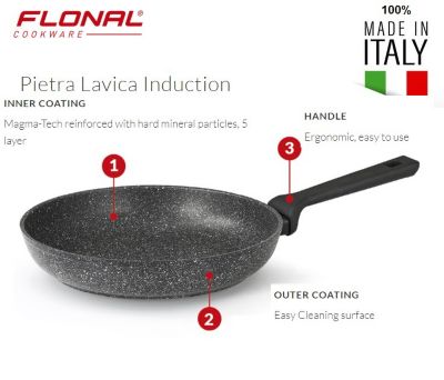 Sarten Roca Volcanica Induccion - Italiana 24 cm