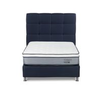 Dormitorio Americano Indie 1.5 Plazas + Respaldo Issey Azul