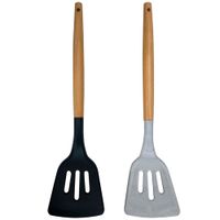Espátula VIVA HOME Ranura C/Mango Madera