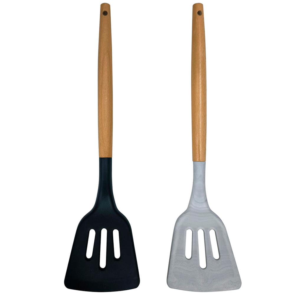 Espátula VIVA HOME Ranura C/Mango Madera