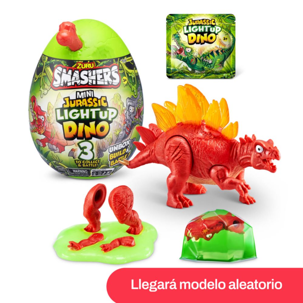 Dinosaurio Sorpresa Smashers Mini Dino Jurásico Luminoso