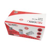 Plug Conector Rj45 Cat 5 Cat5e NETCOM Para Extensión X 100 Unidades