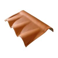 Cumbrera superior 70x35cm 5mm Teja Andina Barro