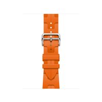 Correa de silicona con relieve para watch 42/44/45/49mm - Anaranjado
