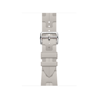 Correa de silicona con relieve para watch 42/44/45/49mm - Blanco humo