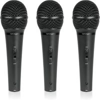 Behringer XM1800S Micrófono Dinámico Vocal 3 Pack