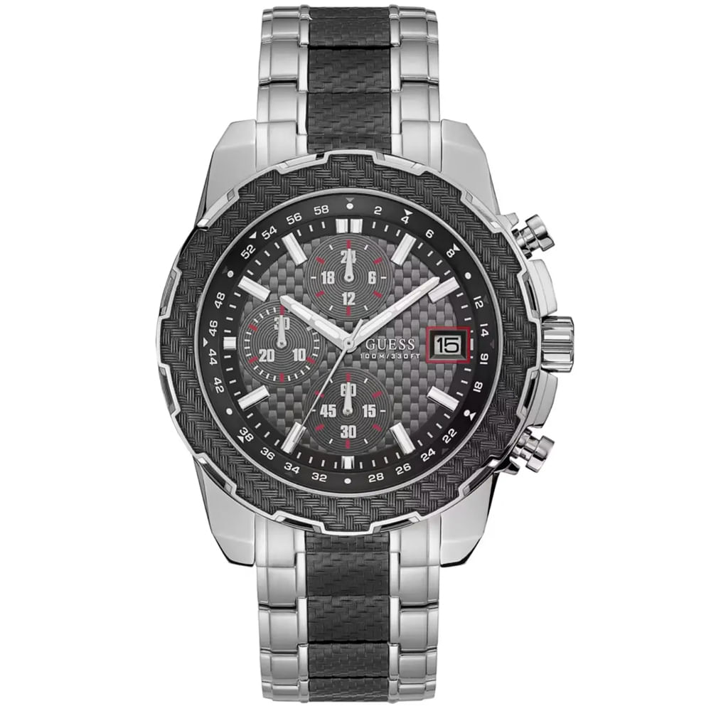 Reloj Guess U1046G1 para Hombre Fecha Cronómetro Acero Inoxidable