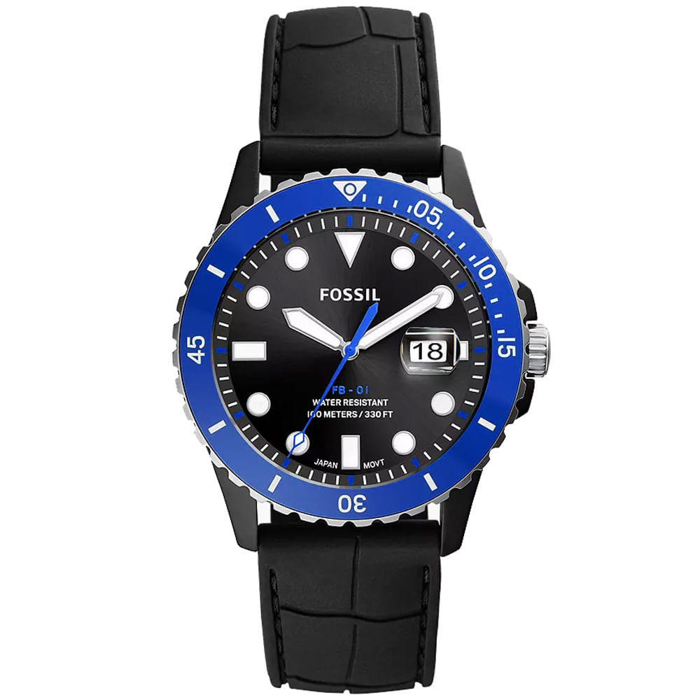 Reloj Fossil FB-01 Cerámico CE5023 para Hombre Fecha Correa de Silicona