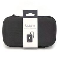 Estuche de carcasa rígida con malla separadora para bateria eterna, negro