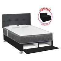 Dormitorio Sabanera FORLI Acqua 2 Plazas Blanco/Gris + Sofá Cama