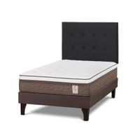Dormitorio Europeo NS6 1.5 Plazas + Respaldo West Grafito