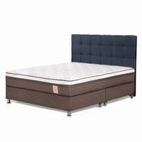 Dormitorio Americano New Style 6 King + Respaldo Issey Azul