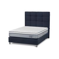 Dormitorio Americano Indie 2 Plazas + Respaldo Issey Azul