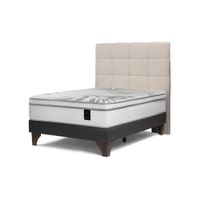Dormitorio Art 4 1.5 Plazas Respaldo Issey Niebla
