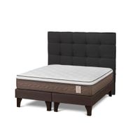 Dormitorio Europeo NS6 Queen + Respaldo Issey Grafito