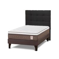 Dormitorio Europeo NS6 1.5 Plazas + Respaldo Issey Grafito