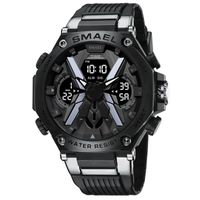 Reloj Deportivo SMAEL 8087 Metalico Negro