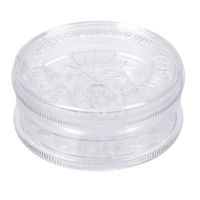 Grinder Acrílico Mini Moledor 60 mm 3 piezas Blanco