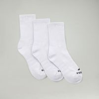 Medias Deportivas Podium Crew 3P White