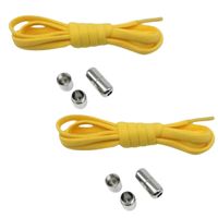 Packx2 Cordones o Pasadores Elasticos Color Amarillo