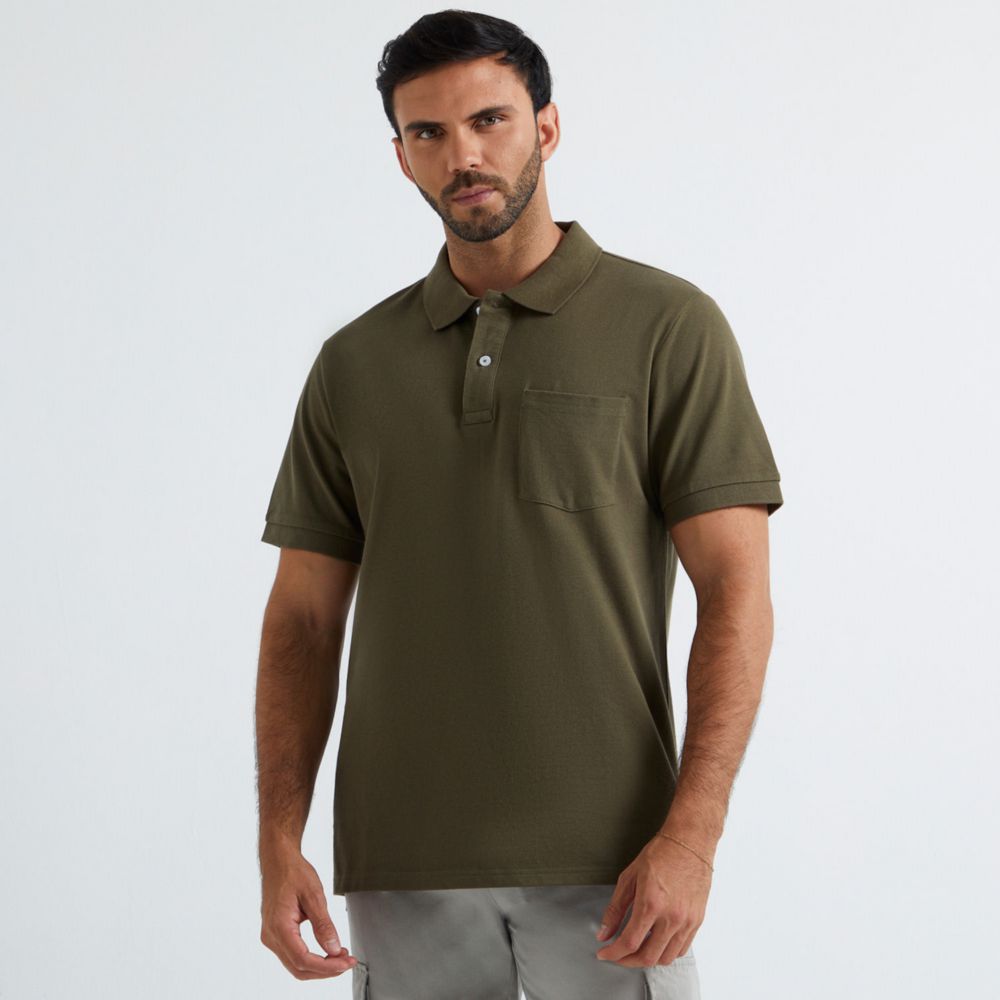 Polo Malabar Pique Verde Hombre