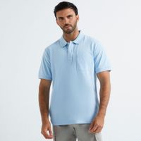 Polo Malabar Pique Celeste Hombre