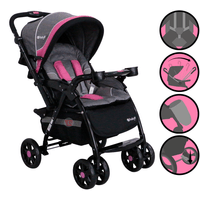 Coche Cuna YODIE 1142-1 pink