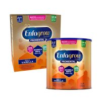Pack ENFAGROW Alimento Lácteo Premium Promental Sabor Vainilla 2.2Kg + Promental Sabor Vainilla Lata 1350g