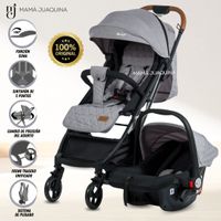 Coche Happy Travel con Porta Bebe GRIS