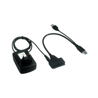 Adaptador Sata USB 3.0 para SSD y HDD 2.5"" 3.5"", adaptador de corriente 12V