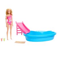 Set de Juego BARBIE Alberca Glam con Muñeca