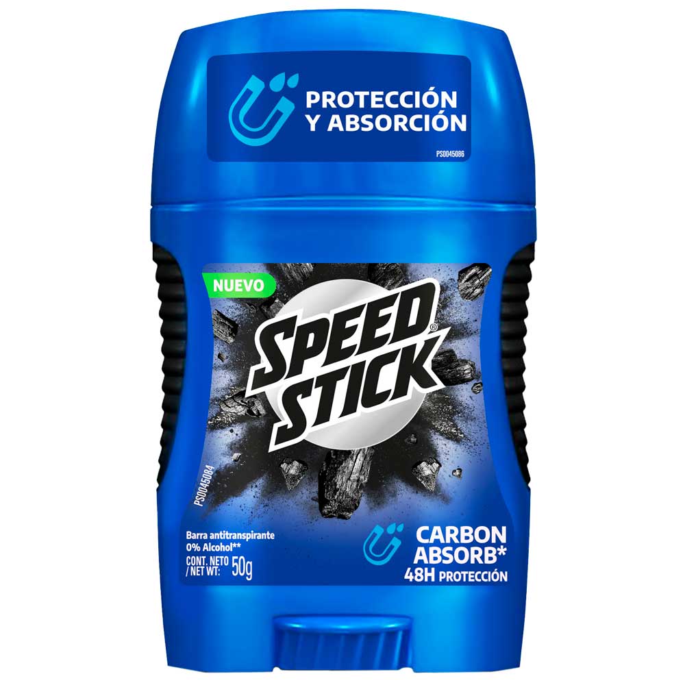 Desodorante en Barra SPEED STICK Carbon Absorb Frasco 50g