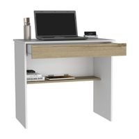 Escritorio Ohio Z 80 1 Cajón Melamina Blanco