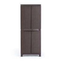 Ropero de plástico Roble Grande Madera Marrón Polinplast