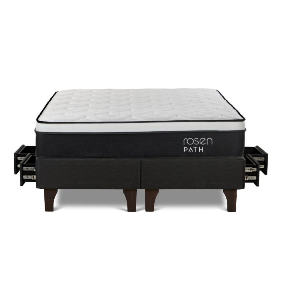 Cama con Cajones Path King Grafito