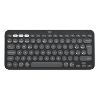 Teclado inalámbrico Logitech Peeble 2 K380S bluetooth, multidispositivo, layout español, usa pilas, grafito