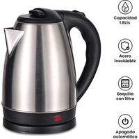 Hervidor Inalámbrico 2 Litros Plateado