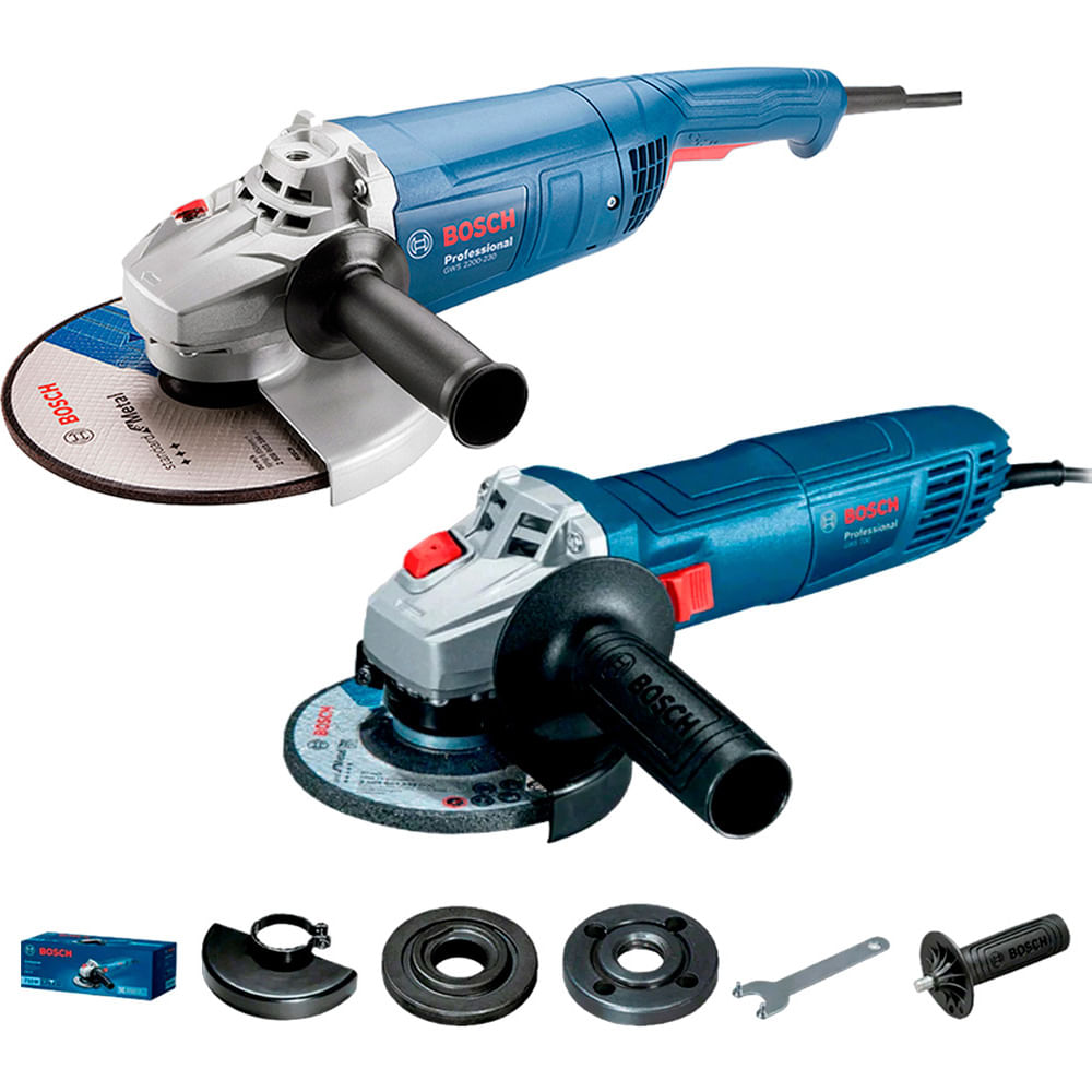 Combo Amoladora Bosch GWS 2200-230 + GWS 700