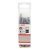 Bosch Punta Pozidriv 2X25mm 100 Unidades Caja Plastica