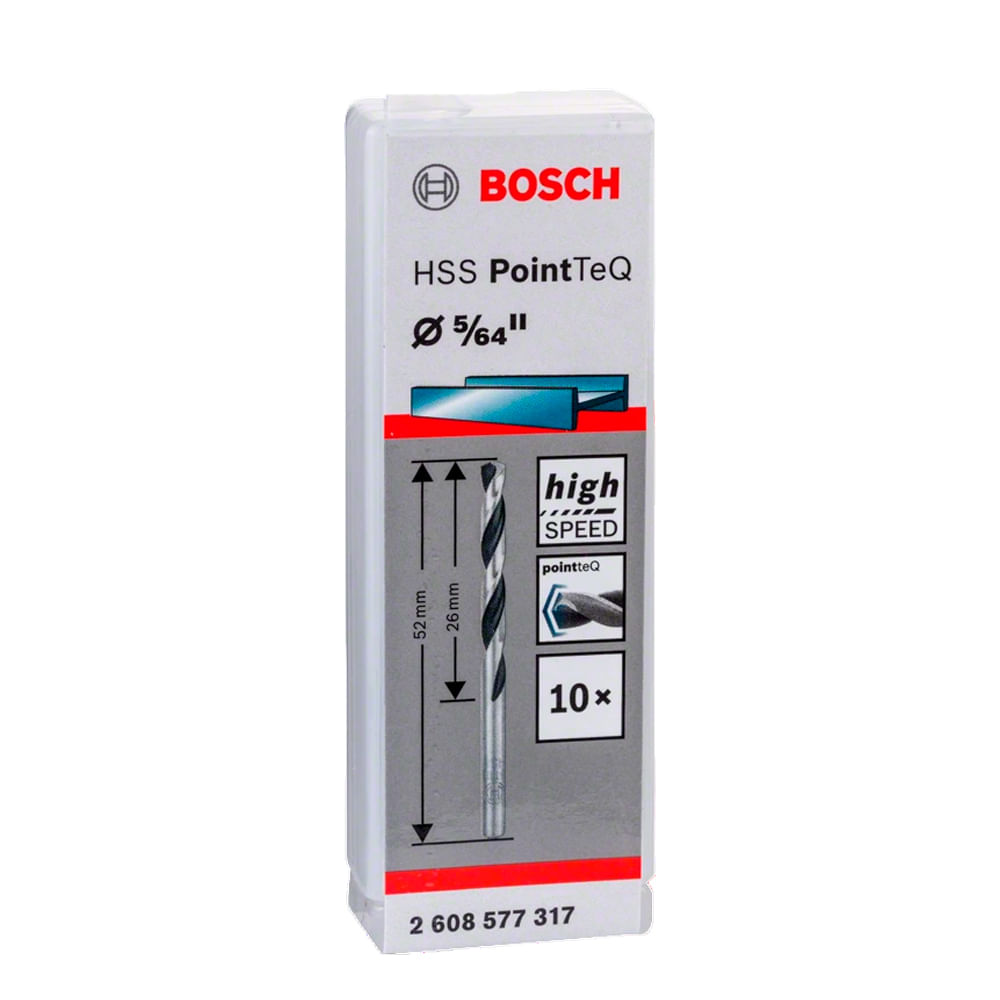 Bosch Broca Metal HSS PointTeQ CjaX10 5/64""