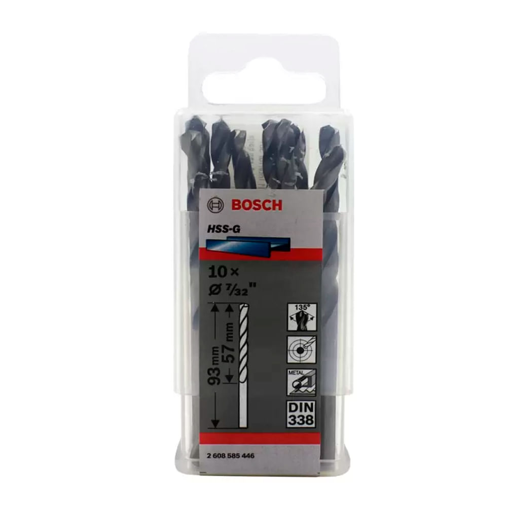 Bosch Broca Metal HSS-G X10U 5.6mm 7/32""
