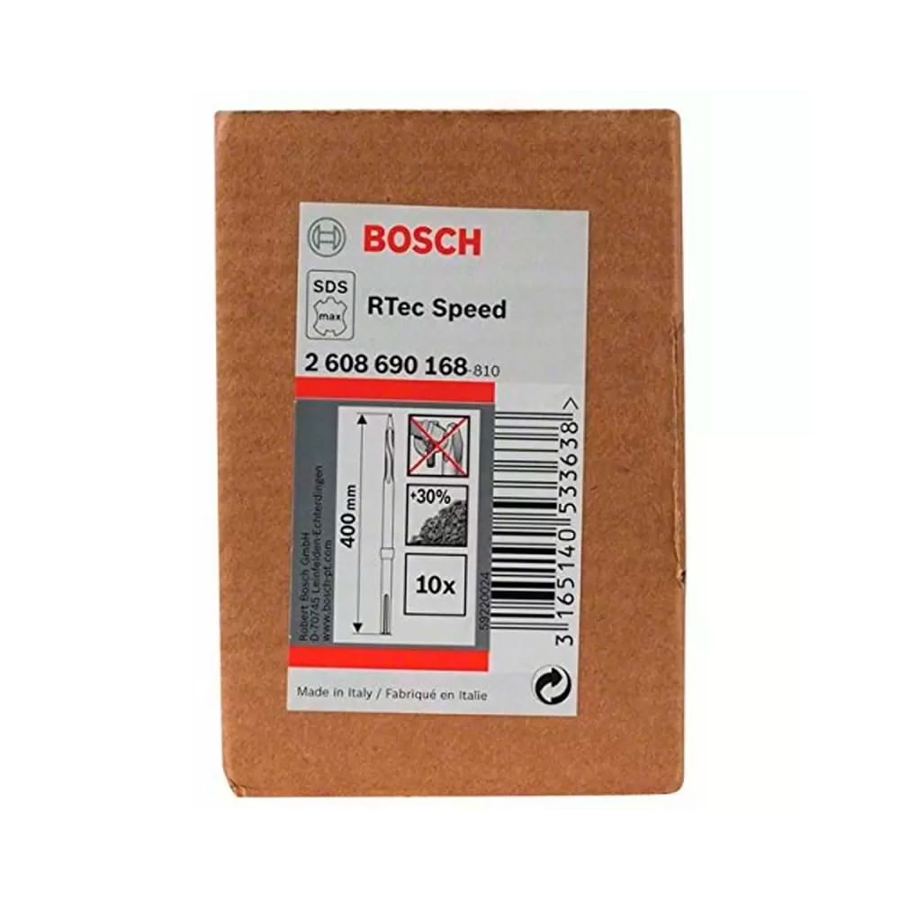 Bosch Cincel Max Punta Bosch 400 mm Caja por 10 Autoafilable