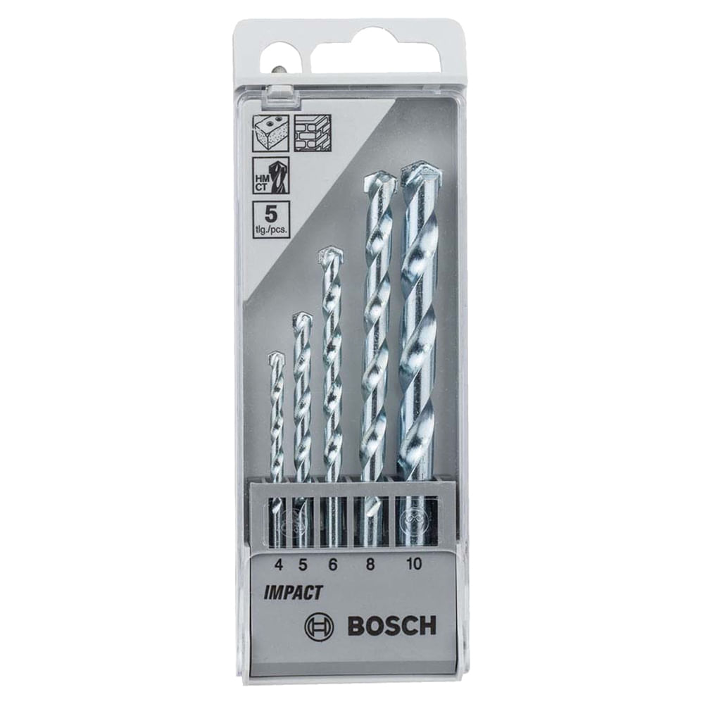 Bosch Set 5pzas Broca Muro CYL-1 4-10 mm