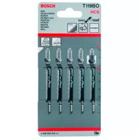 Hoja Sierra Calar Bosch x5 HSS Curvo Fino Básico Madera