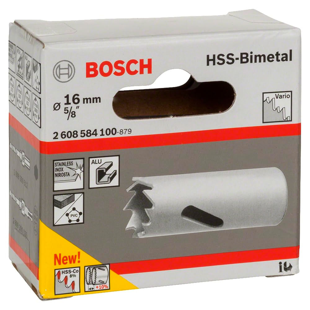 Sierra Bosch Copa Cobaltada Bimetal 16mm 5/8""