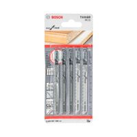 Hojas Sierra Calar Bosch x5 HCS Recto Fino Limpio Madera