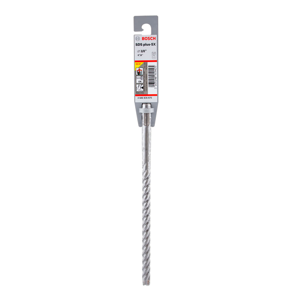 Bosch Broca Perforacion SDS Plus-5X 9.5mm 3/8""X6""X8""