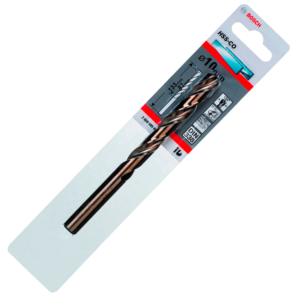Bosch Broca Metal Cobalto HSS-Co 10.0 x 87 x 133