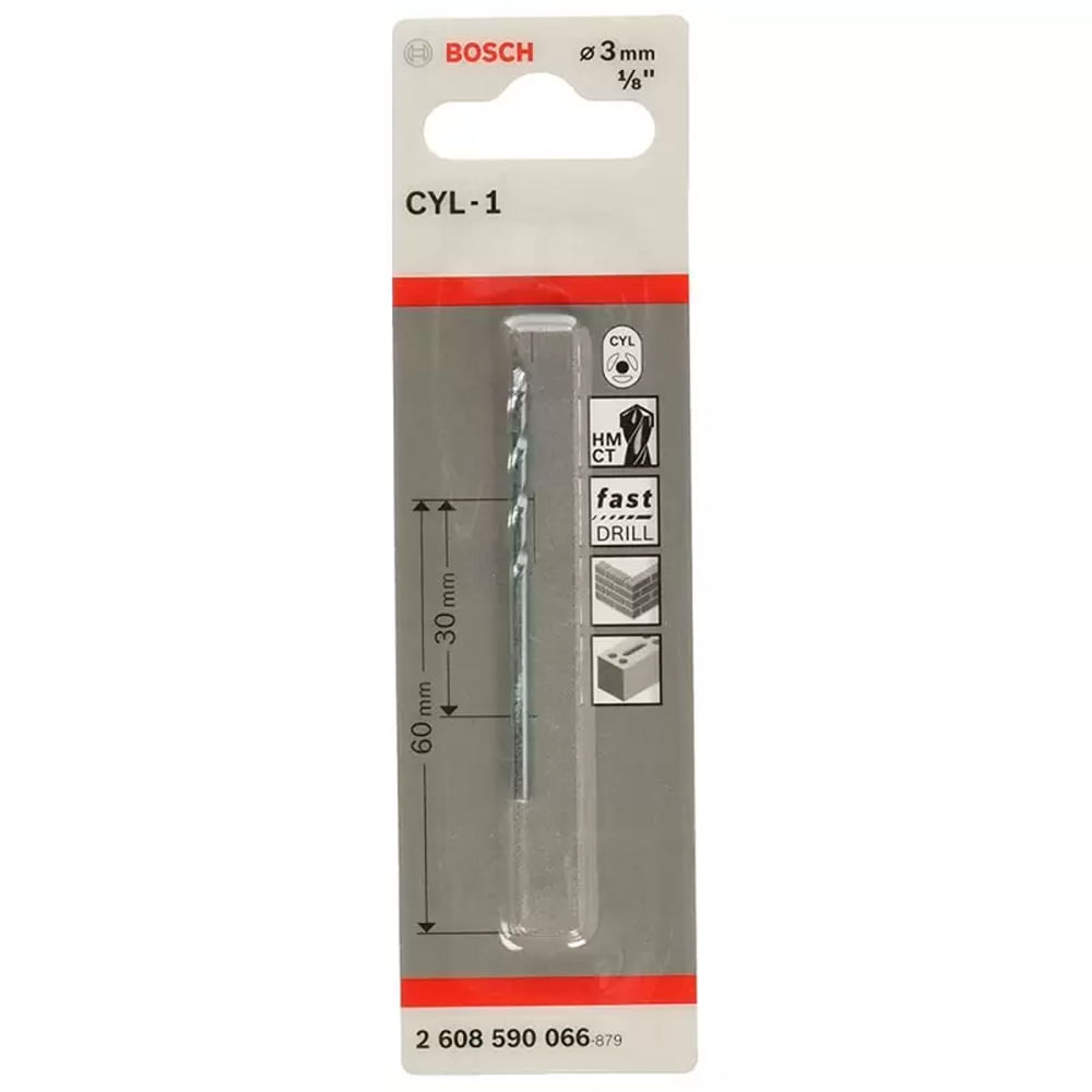Bosch Broca Muro Concreto CYL-1 3.0 X 60